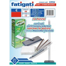 FATIGATI SCOPA 10 PANNI ANTISTATICI  - ean: 8011690239344 - PxC: 12 - id: FATIGATI344