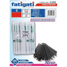 FATIGATI CANNUCCE BIO NERE X50  - ean: 8011690413645 - PxC: 25 - id: FATIGATI364