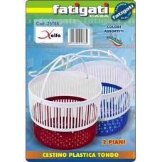 FATIGATI CESTINO PLASTICA TONDO 2PZ  - ean: 8011690257669 - PxC: 12 - id: FATIGATI669