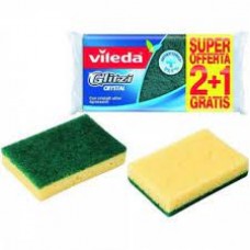 VILEDA SPUGNA GLITZI FIBRA VERDE X 3(X10)    - ean: 8001940004044 - PxC: 10 - id: VILEDA2787